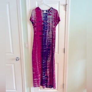 Custom hand tie dyed Lularoe Maxi Dress size Medium